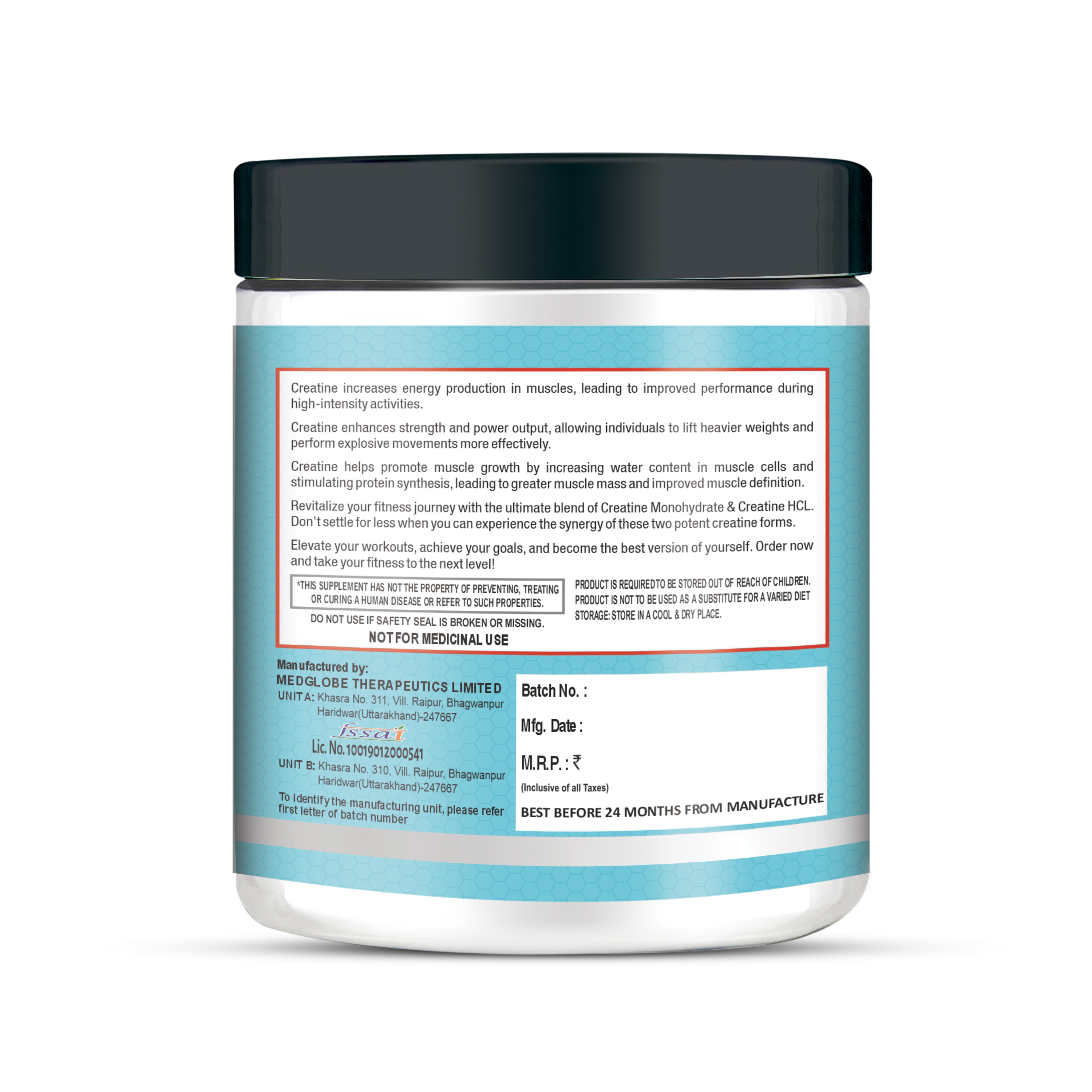 Chosen Nutrition Creatine Monohydrate & HCL Blend - Image 3