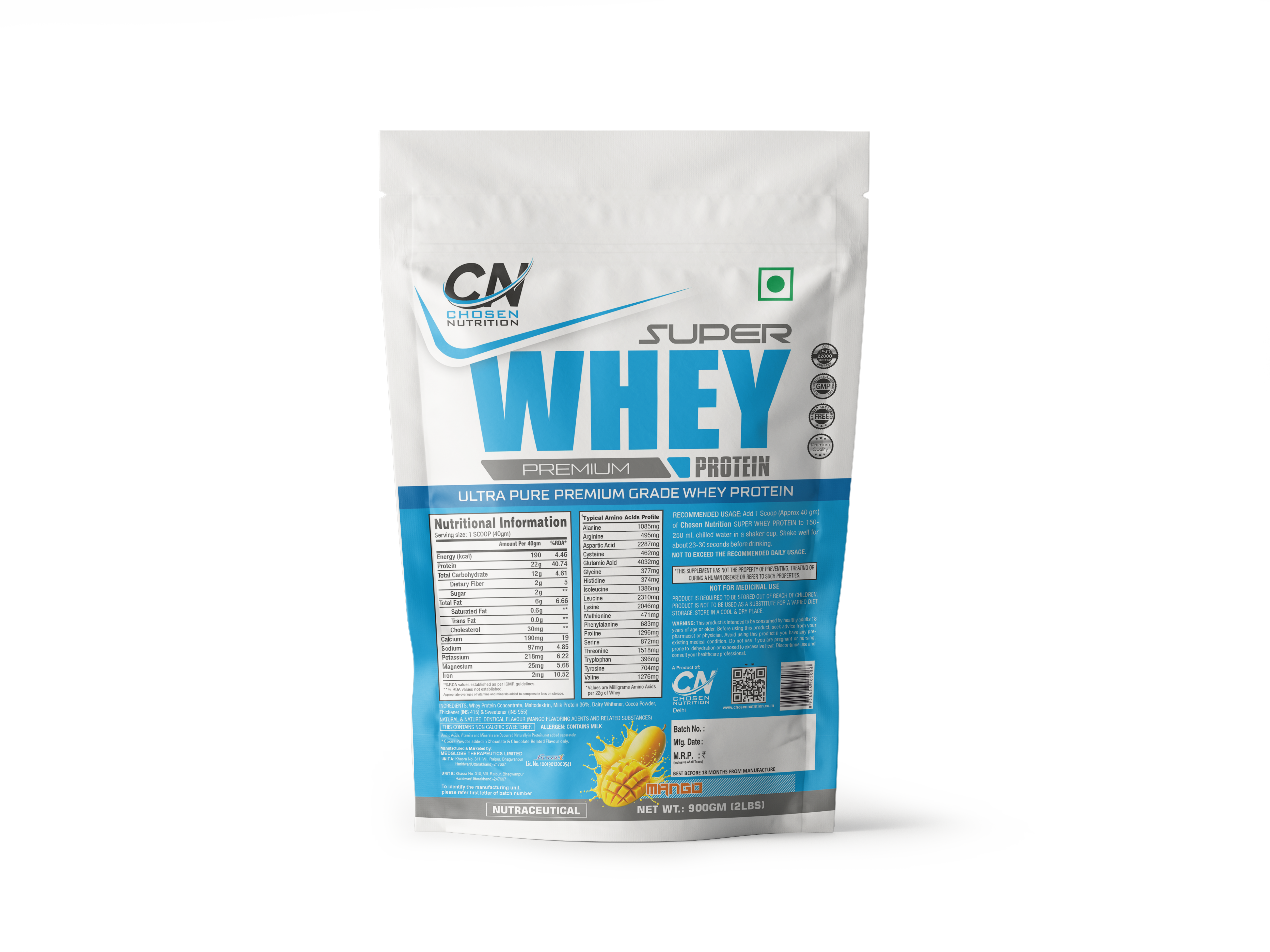 Chosen Nutrition Super Whey Protein (0.9KG)